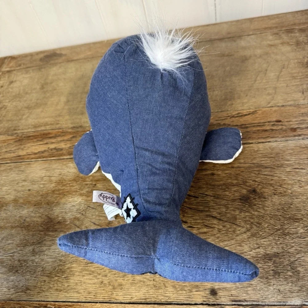 Scentsy Benny the Blue Whale Plush Blue Denim‎ Style Scent Pak Holder